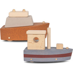 Wooden boats - 2 pack - FSC - wooden toys - KONGES SLØJD - 23 AW
