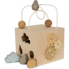 Wooden Activity Cube FSC- KONGES SLØJD - 23 AW - wooden toys for babies
