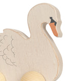 Wooden rolling swan fsc - cream off white