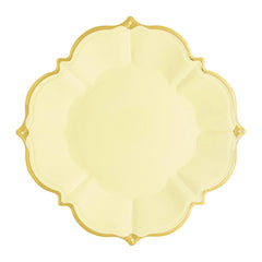 8 Canary Yellow Lunch Plates
