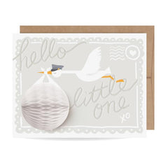 Pop-Up Stork - New Baby Card