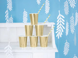 Cups, gold, 220ml