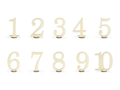 Wooden table numbers, 10.5cm