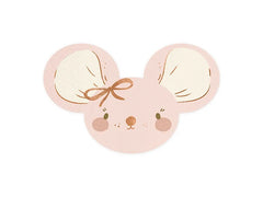 Napkins Mouse, light pink, 16x10 cm