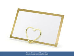 Place cards - Frame, gold, 9.5x5.5cm