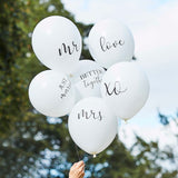 White Wedding Balloons Bundle