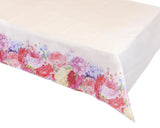 Pink Floral Paper Table Cover