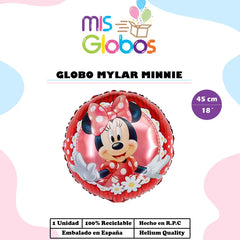Red Minnie Mylar Balloon