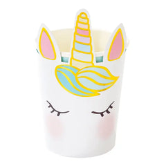 Shaped Unicorn Cups - 8 Pack