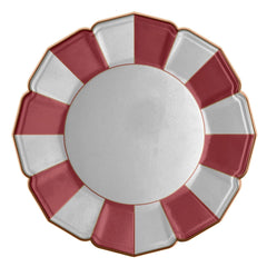 8 Red Candy Dinner Plates