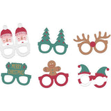 Glasses - Holly Jolly - Paper - 6 pieces