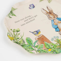 Peter Rabbit In The Garden Dinner Plates (x 8) - meri meri