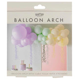 Pastel Balloon Arch Kit with Pastel Tassels