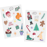 Window stickers - Christmas symbols - Holly Jolly - 27 pieces