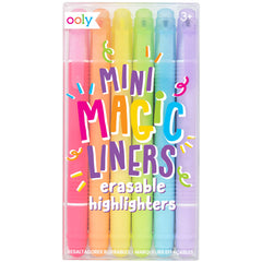 Mini Magic Liners Erasable Highlighters – Set of 6
