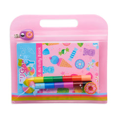 Ooly – Mini Traveler Coloring & Activity Kit – Sugar Joy (138-016)