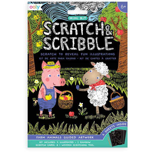 Mini Scratch & Scribble – Farm Animals