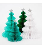 (210511) Green Forest Honeycomb Decorations (x 10)