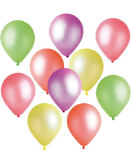 10 Ballons latex FLUO 10'' 26 cm