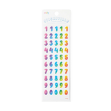 stickiville rainbow numbers stickers - holographic