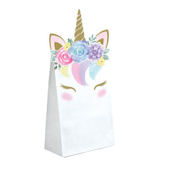 UNICORN BABY SHAPED PAPER TREAT BAGS WITH ATTACHMENTS