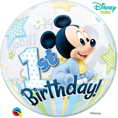 Disney Mickey Mouse 1st Birthday Bubble