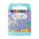 carry along coloring book set - sea life