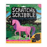 Magical unicorn scratch and scribble scratch art kit
