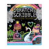 Princess garden scratch and scribble scratch art kit