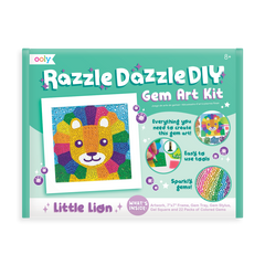 Razzle dazzle diy gem art kit - little lion