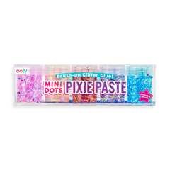 Mini dots pixie paste glitter glue - set of 5