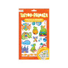 Tattoo-palooza temporary tattoos - knights and dragons