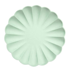 Mint sorbet compostable plates L
