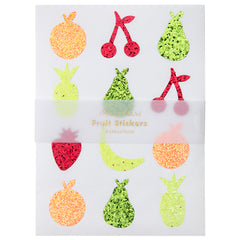Fruit glitter stickers