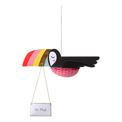 Flying toucan card