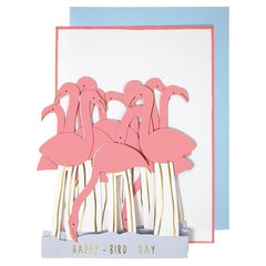 Flamingo Concertina Greeting Card