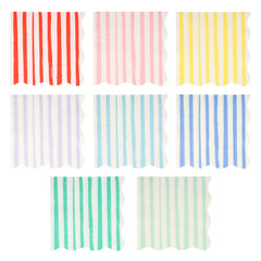 Mixed stripe napkins L