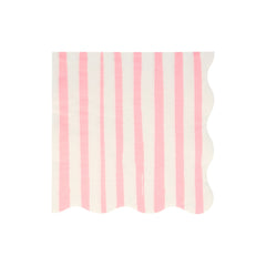 Pink stripe napkins L