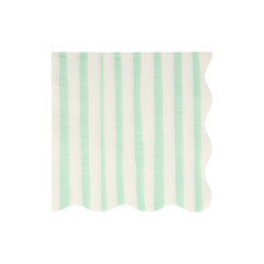 Mint stripe napkins L