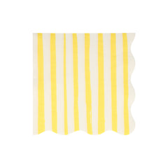 Yellow stripe napkins L