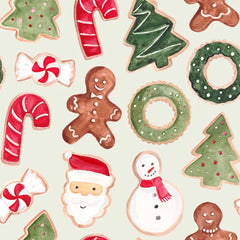Christmas Cookie Print Wrapping Paper Sheets