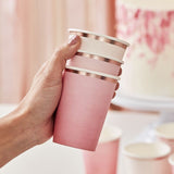 OMBRE PINK PAPER CUPS
