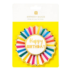 Talking Tables - Rainbow Happy Birthday Badge