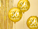 Foil Balloon 30th Birthday gold