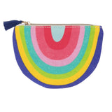 Colorful printed cotton coin purse - Rainbow