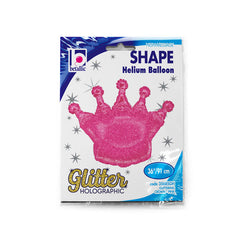 Aluminum Balloon 36 ″ Pink Sparkling Crown