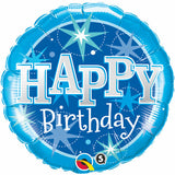 Balloon Happy Birthday blue