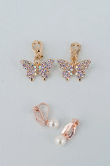 Boutique buterfly clip on earrings
