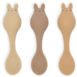 (KS2296) 3 pack Baby Spoon Bunny - Rose