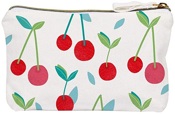 Colorful print cotton purse - Cherries